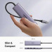 Ugreen USB-C Adapter 6-in-1, 3xUSB3.0+TF/SD+HDMI2.0 4K@60Hz (gray)  60383