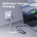 Ugreen USB-C Adapter 7-in-1, PD100w+2xUSB3.0+TF/SD 104MBs+HDMI 4K30Hz+ USB-C 5gbps, 15214
