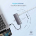 Ugreen USB-C Adapter 9-in-1, PD100w+3xUSB3.0+TF/SD+HDMI2.0 30Hz+ RJ45+VGA (40873)