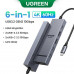 Ugreen USB-C Adapter 6-in-1, 2xUSB3.0+HDMI2.04K@60Hz+PD100w+2xUSB 10Gbps CM818 45363