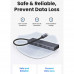 Ugreen USB-C Adapter 6-in-1, 2xUSB3.0+HDMI2.04K@60Hz+PD100w+2xUSB 10Gbps CM818 45363