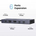 Ugreen USB-C Adapter 6-in-1, 2xUSB3.0+HDMI2.04K@60Hz+PD100w+2xUSB 10Gbps CM818 45363