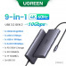 Ugreen USB-C Adapter 9-in-1, PD100w+2xUSB3.0+USB 3.1+TF/SD+HDMI2.0 60Hz+ RJ45+USB-C 10gbps, 15532