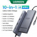 Ugreen USB-C Hub 10-in-1, PD100w+2xUSB3.2+2USB-C+TF/SD+2HDMI2.0 60Hz+ RJ45 1Gbps (45366)