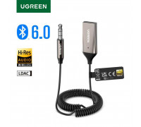 Ugreen Car Bluetooth Receiver Audio Adapter, LDACб на пружинке (BT525)  85428