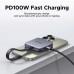 Ugreen CM898 Magnetic 3-in-1 USB-C Card Reader, SD 4.0 + TF 4.0, 312MB/s, PD100w, black  65095