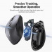 Ugreen Ergonomic Wireless Mouse, 4000dpi, RF + Bluetooth, MU006, 90855, black