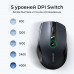 Ugreen Ergonomic Wireless Mouse, 4000dpi, RF + Bluetooth, MU006, 90855, black