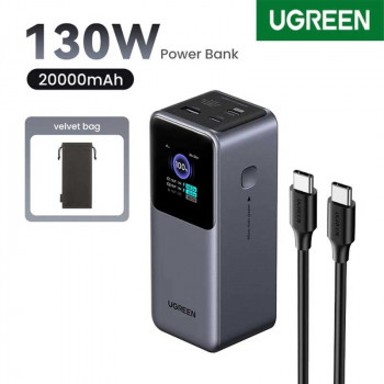 Ugreen PB721 130w power bank 20000mah, PD 100w, 35524, gray