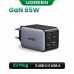 Ugreen GaN Nexode Fast Charger 65w, U+C+C+C, model X559 (35531), grey