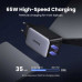 Ugreen GaN Nexode Fast Charger 65w, U+C+C+C, model X559 (35531), grey