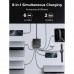 Ugreen 8-Port GaN Desktop Charger 200w, 2U+6C, PD100w, 2m, model X766 (55324) grey