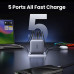 Ugreen GaN Nexode Pro X563 Fast Charger 100w, U+C+C+C+C,  (35536), gray
