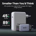 Ugreen GaN Nexode Pro Fast Charger 100w, U+C+C,  (15203) grey
