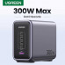 Ugreen GaN Nexode 300w 5-Port PD Charger EU, U+4C, PD140w, model CD333, 2m (90903B) grey
