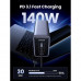 Ugreen GaN Nexode 300w 5-Port PD Charger EU, U+4C, PD140w, model CD333, 2m (90903B) grey