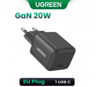 Ugreen 20w USB-C GaN Fast Charger, 1C, model X512 (55528) black