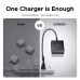 Ugreen GaNInfinity Fast Charger 100w, 2U+4C, PD65w, model X765 (65190) grey