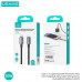 Usams Type-C to Lightning Cable, 1.2m, PD 30W (US-SJ662), оплетка, black