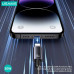 Usams Type-C to Lightning Cable, 1.2m, PD 30W (US-SJ662), оплетка, black
