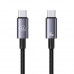 Usams Sufeng Series Type-C to Type-C PD 60W Cable, 0.25m, 3A (US-SJ678) black