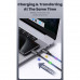Usams Sufeng Series Type-C to Type-C PD 60W Cable, 0.25m, 3A (US-SJ678) black