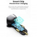 Usams C37 PD 60w A+C Fast Car Charger with PD30W Type-C Spring Cable 1.2m, LED (US-CC192) чёрный