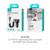 Usams C37 PD 60w A+C Fast Car Charger with PD30W Type-C Spring Cable 1.2m, LED (US-CC192) чёрный