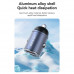 Usams C38 PD 30w A+C Dual Port Invisible Ring Car Charger, USB QC 18w (US-CC206) чёрный