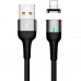 Usams U28, 8pin, 1m, 2.4A, магнитный (US-SJ326) black