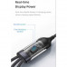 Usams 3-in-1 Transparent Digital Di Cable (C to M+L+C), 1.2m, PD100w (US-SJ600) black