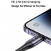Usams 3-in-1 Transparent Digital Di Cable (C to M+L+C), 1.2m, PD100w (US-SJ600) black