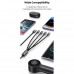 Usams 4-in-1 Aluminium Alloy Data Cable (U to M+L+2C), 1.2m, 3A (US-SJ739) black