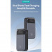 Usams PB74 10000mAh 33w PPS Portable Dual-port Digital Display Power Bank (US-CD221) grey