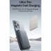 Usams CD242 10000mAh PD20w Aluminium Alloy Magnetic Wireless Power Bank, CCC, Qi 15w, 14.3mm,tarnish