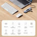 Usams USB-C 10-in-1, 2xUSB3.0+2xUSB2.0+TF/SD+HDMI 4K@30Hz+RJ45 1Gbps+VGA+PD 100w, US-SJ644, (gray)