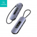 Usams USB-C Adapter 6-in-1, 2xUSB3.0+TF/SD+HDMI2.0 4K@30Hz+PD 100w, US-SJ642, (gray)