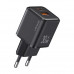 Usams PD 30w + QC3.0 A+C Mini Fast Charger (EU) X-ron Series, U+C (US-CC189) black