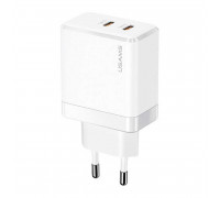 Usams T54 US-CC172 GaN 40w Dual Type-C Fast Charger (EU), white