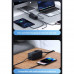 Usams 67w Four-port GaN Charging Adapter 3C+1U Socket with exten cable 2200W (EU), (US-CC225) black