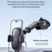 Usams US-CD187 Wireless Charging Car Phone Holder With Colorful Light, на стекло и в решетку, Qi 15w