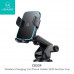 Usams US-CD229 Wireless Charging Car Phone Holder With Suction Cup, на стекло и панель, Qi 15w