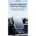 Usams US-CD230 Wireless Charging Car Phone Holder, в решетку, Qi 15w