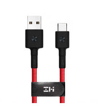 Xiaomi ZMI USB-C Cable, Type-C, 0.3m, в оплетке (AL411) red