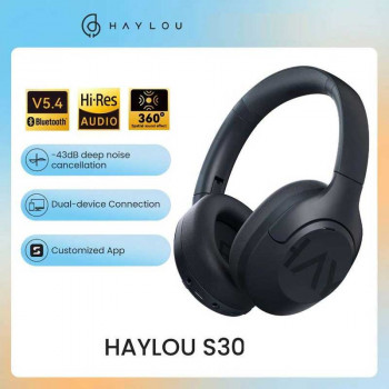 Xiaomi Haylou S30 ANC Wireless Headphones (Basic Version), 80h, blue