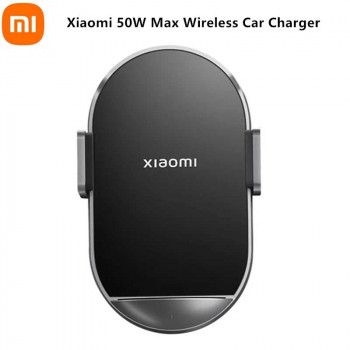 Xiaomi Mi 50W Wireless Car Charger Set, 50w, автозажим, на решетку и панель MDY-17-EZ black