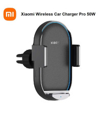 Xiaomi Mi Wireless Car Charger Pro, 50w, автозажим, на решетку (WCJ05ZM) black