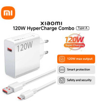 Xiaomi 120W HyperCharge Combo Type-A Power Adapter, model MDY-14-EE, white