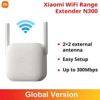 Усилитель Wi-Fi сигнала Xiaomi Mi Wi-Fi Range Extender N300 DVB4398GL Global белый