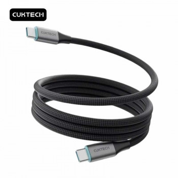 Xiaomi CukTech Type-C to Type-C 240W Braided Magnetic Cable, 1m, 6A, model CMC610, black